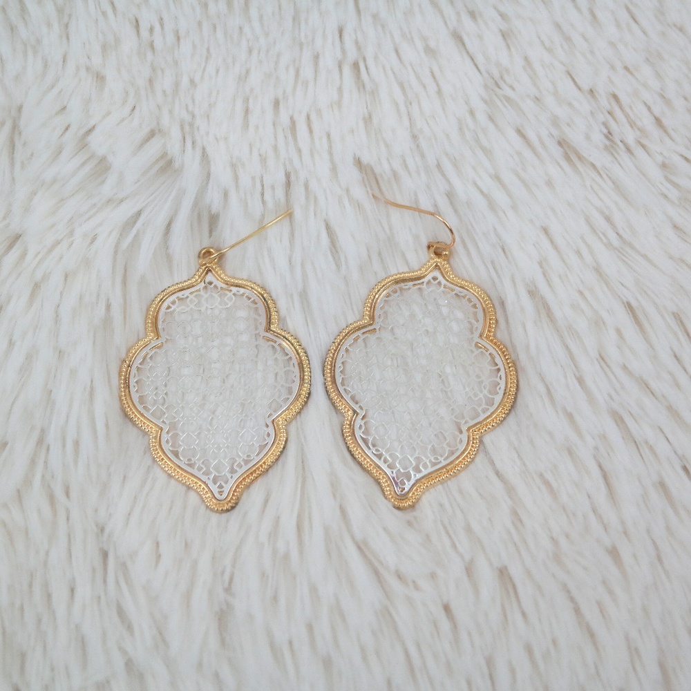 🖤 • last pair • Silver + Gold Dangle Earrings - Picture 4 of 4
